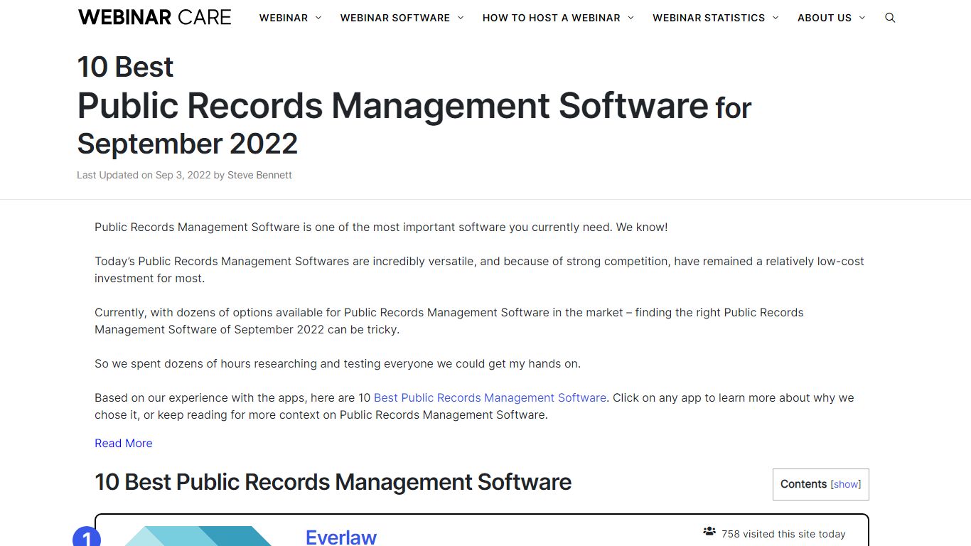 10 Best Public Records Management Software for Aug 2022